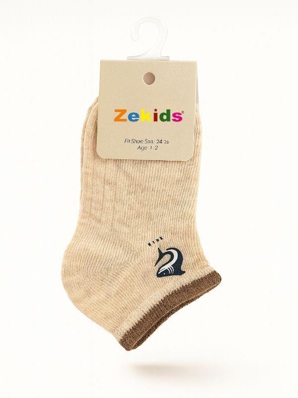 Erkek Çocuk Yunus Desenli Pamuklu Patik Çorap