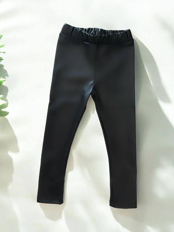 Kız Bebek Deri Şardonlu Tayt