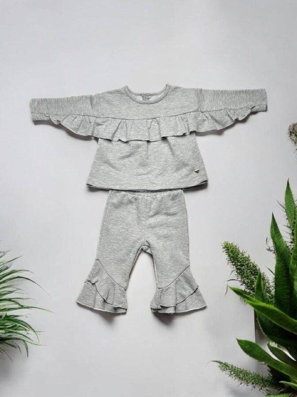 Kız Bebek Fırfır Detaylı Eşofman Takım