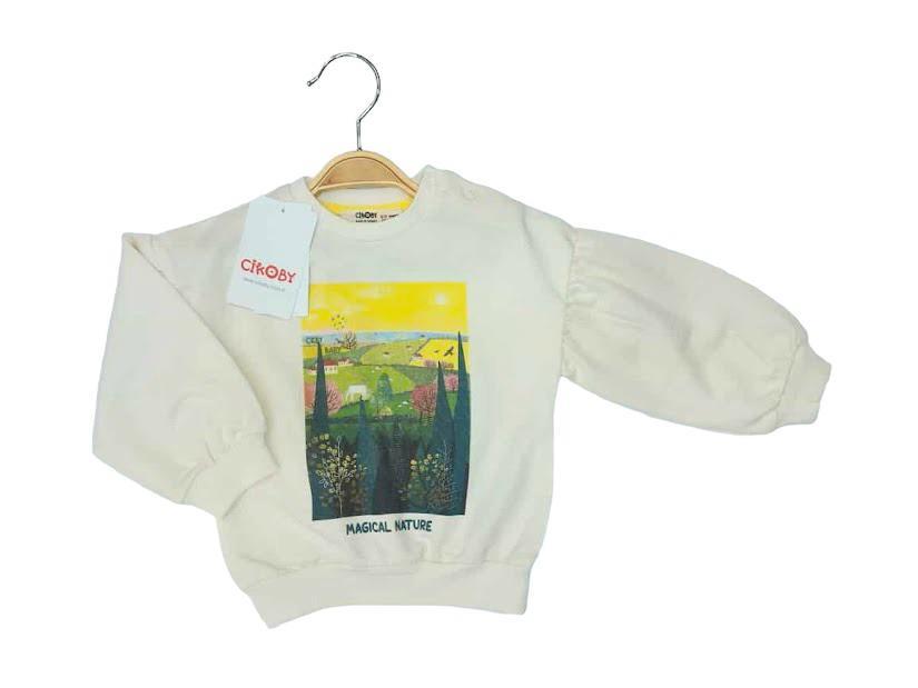Kız Bebek Magical Nature Yazılı Sweatshirt