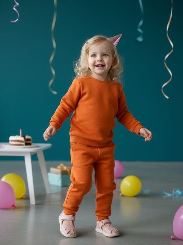 Kız Bebek Pamuklu Orta Kalınlıkta Eşofman Altı