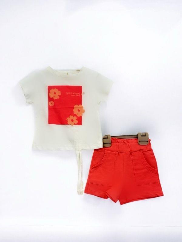 Kız Bebek Şortlu Takım