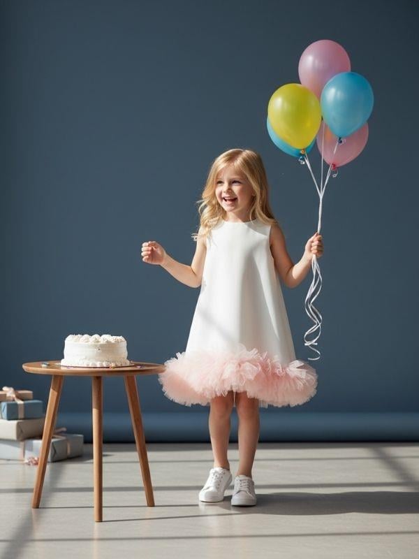Kız Çocuk Balerin Tasarım Elbise