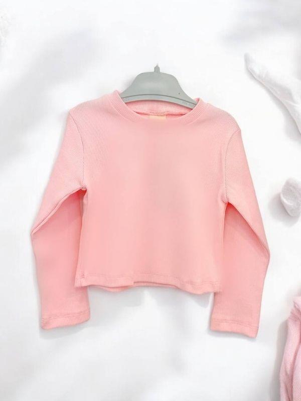 Kız Çocuk Fitilli Crop Bluz