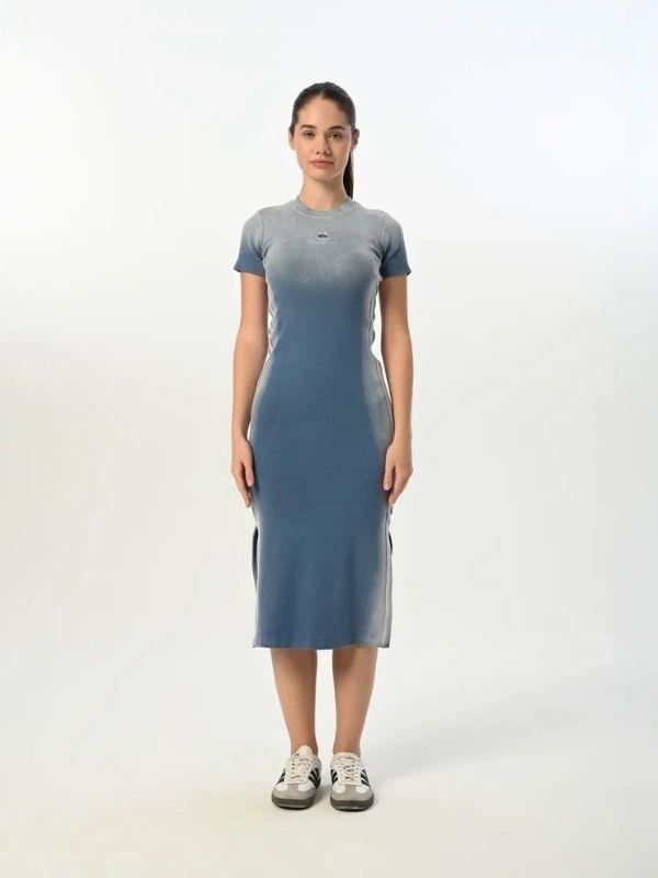 Kız Çocuk Fitilli Yarım Kollu Uzun Elbise