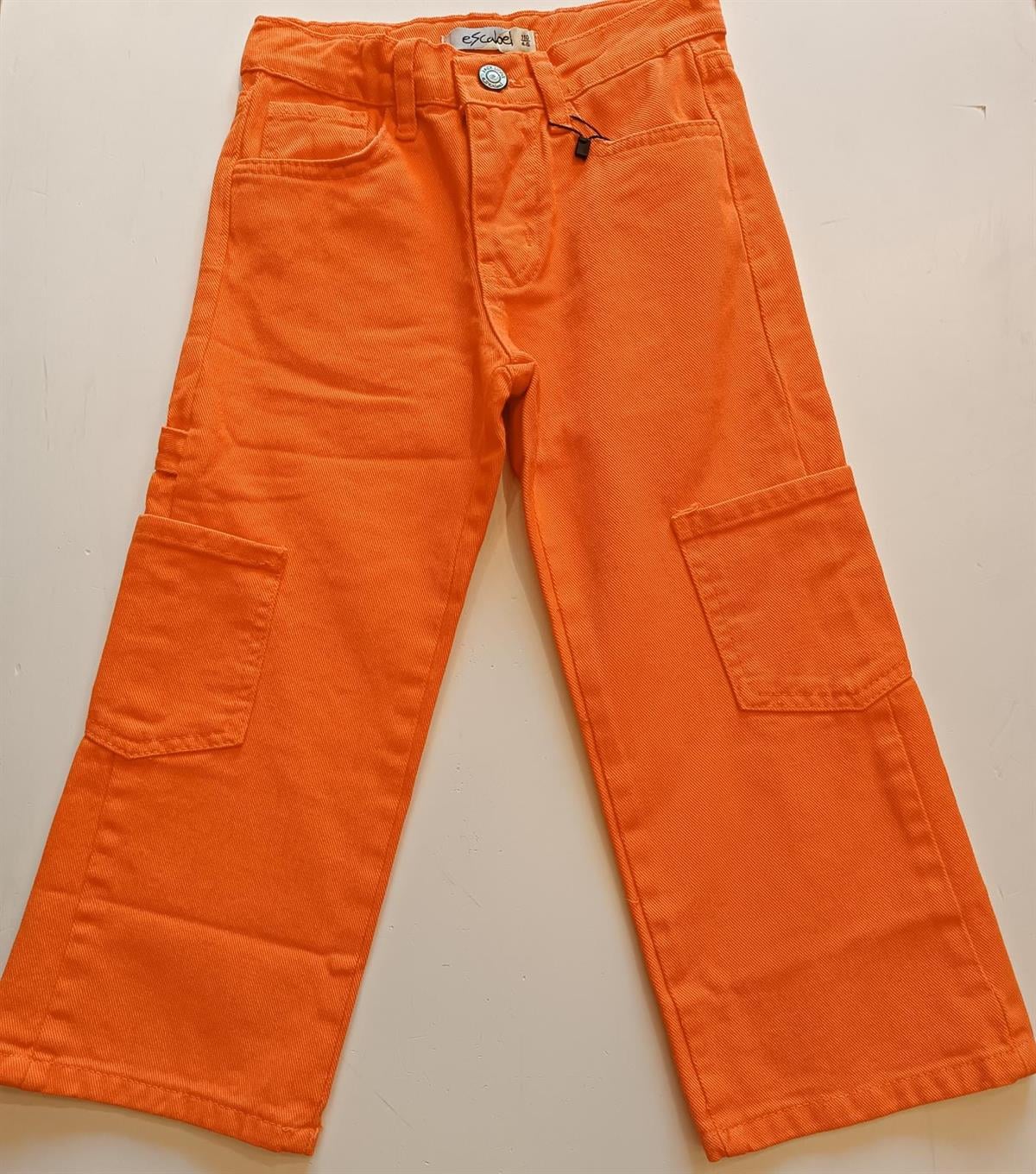 Kız Çocuk Geniş Paça Yandan Cepli Gabardin Pantolon