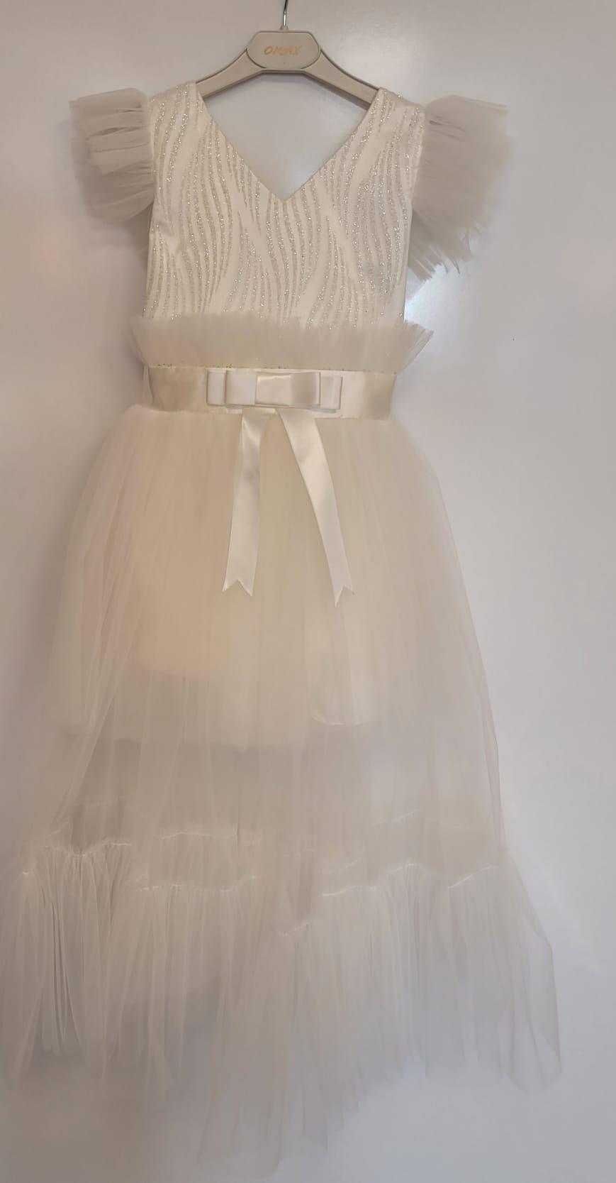 Kız Çocuk İçi Kısa Katkat Üstü Uzun Fırfırlı Abiye