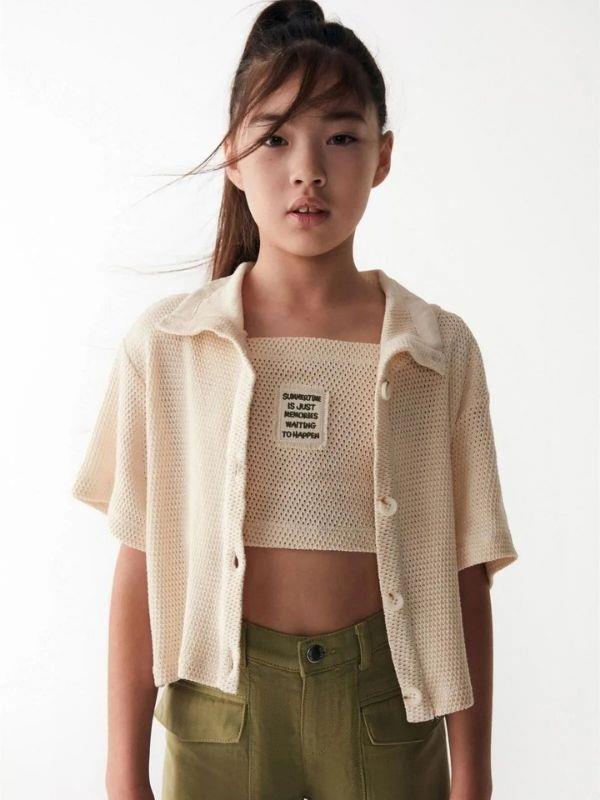 Kız Çocuk Motifli Ceket