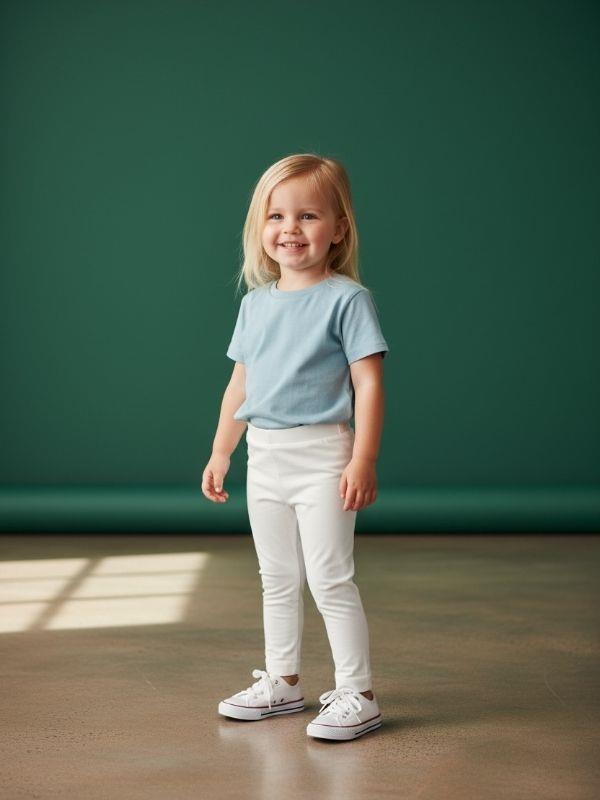 Kız Çocuk Pamuklu Esnek Tayt