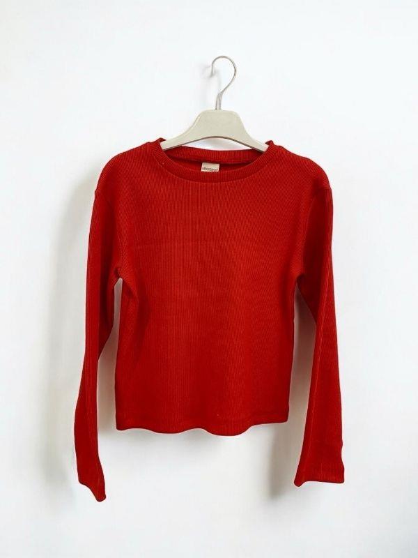 Kız Çocuk Pamuklu Kaşkorse Crop Bluz