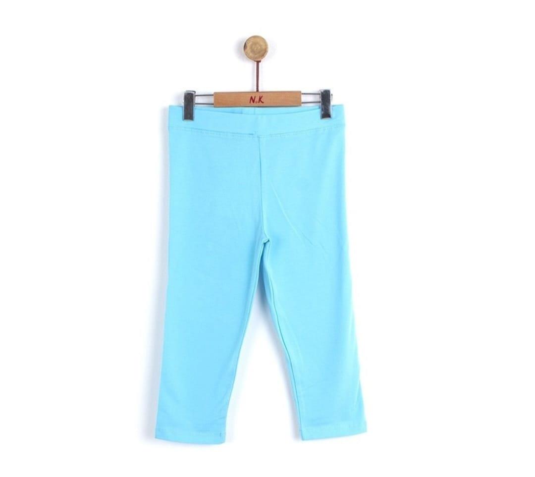 Kız Çocuk Pamuklu Rahat Kalıp Kapri Tayt