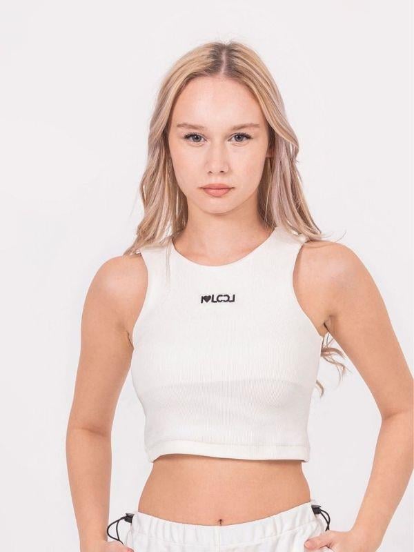 Kız Çocuk Sıfır Kol Crop Bluz