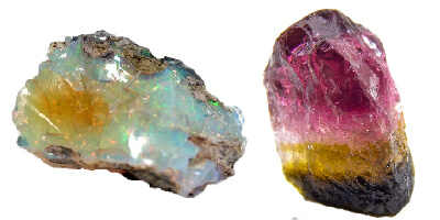 opal ve turmalin taşı