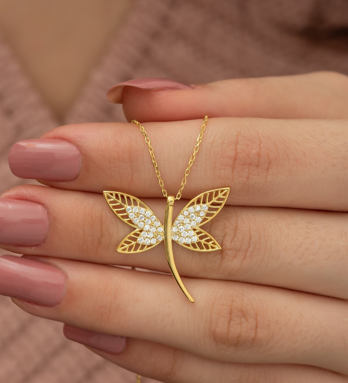 925 Ayar Gold Yusufcuk Kolye Kadın Gümüş Kolye