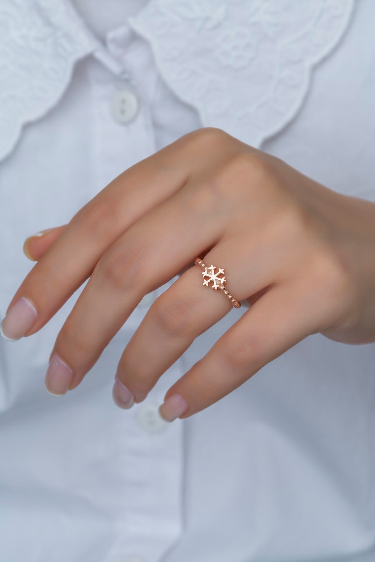 925 Ayar Ayarlanabilir Sade Kartanesi Gümüş Yüzük