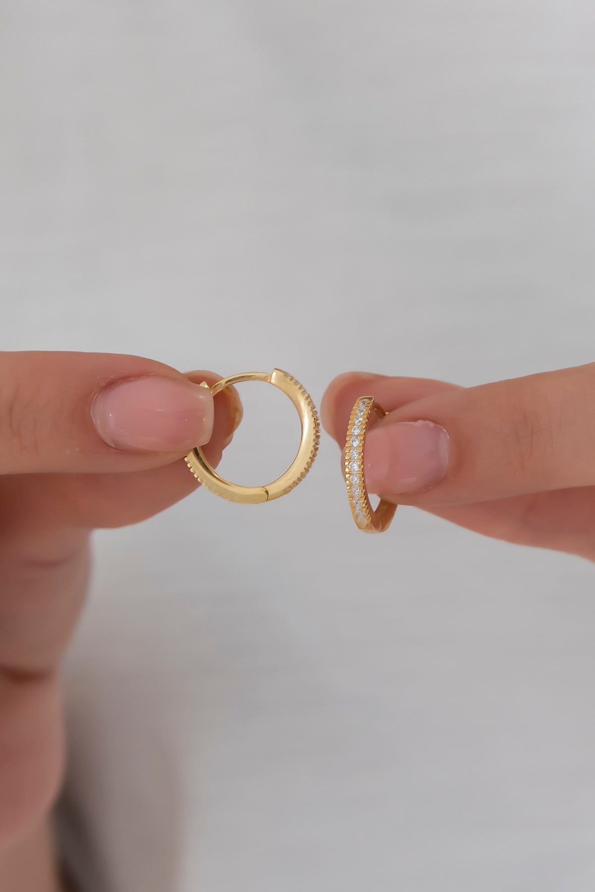 925 Ayar Gold Rengi Tamtur Küpe Kadın Gümüş Küpe