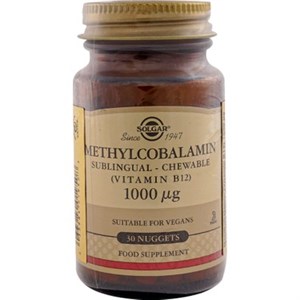 Solgar Methylcobalamin Sublingual 1000 mg 30 Tablet