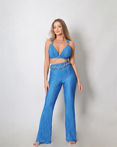 Mavi Büstiyer Pantolon Pilise Takım