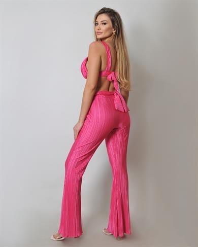 Pembe Büstiyer Pantolon Pilise Takım 