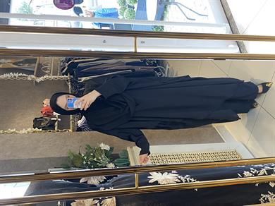 Ceremony Vual ipek tunik siyah 
