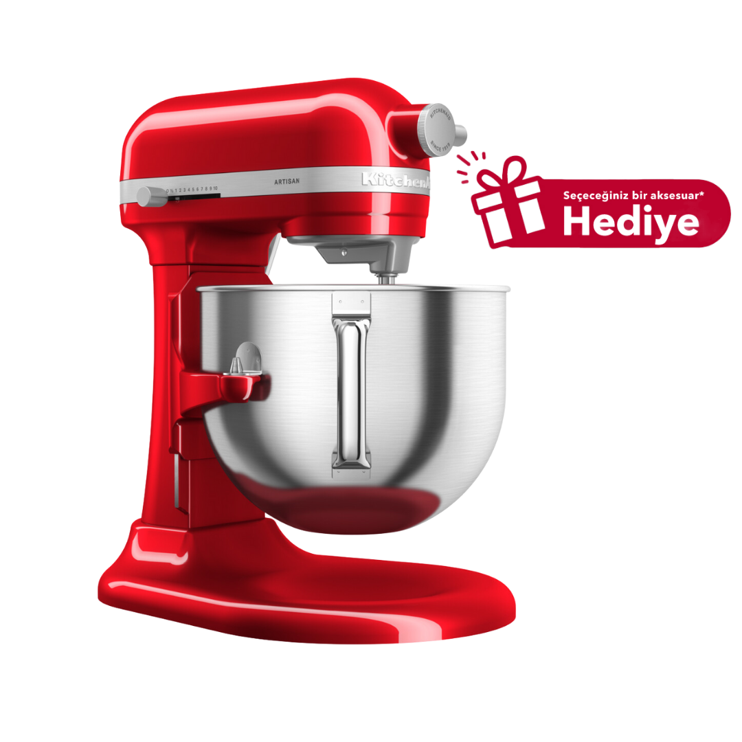 KitchenAid Artisan 6,6 L Kaldırılabilir Kaseli Stand Mikser - 5KSM70SHX