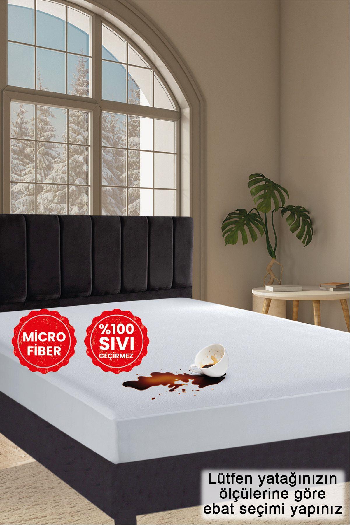 Mikro Fitted Su Geçirmez Sıvı Geçirmez Yatak Koruyucu Yatak Alezi