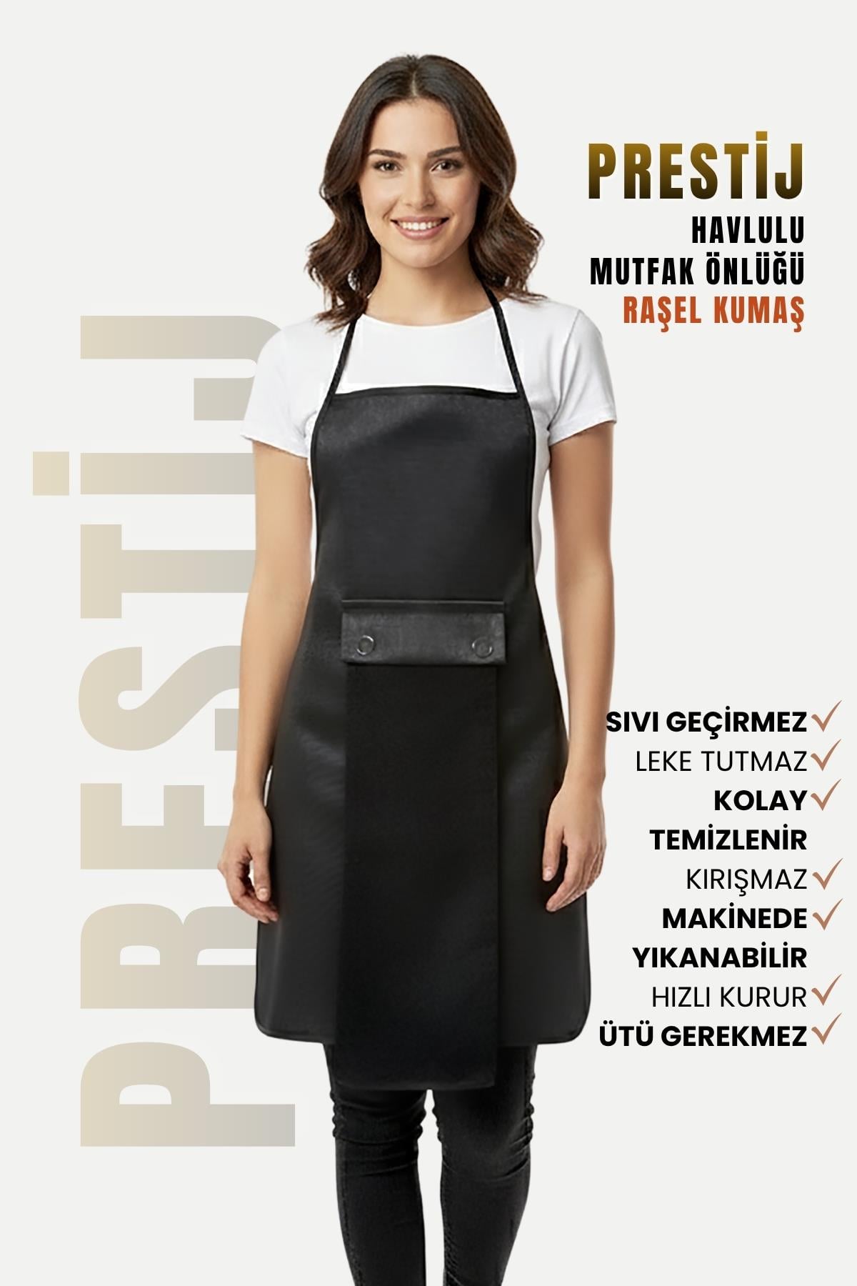 Prestij Sıvı Geçirmez Su Geçirmez Mutfak Önlüğü