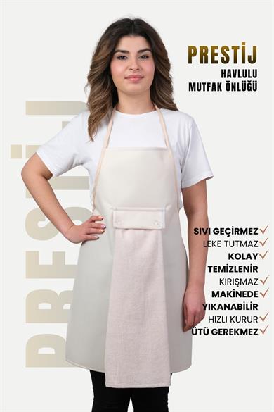 Prestij 4lü Set Sıvı Geçirmez Su Geçirmez Mutfak Önlüğü (ELDİVEN TUTACAK)