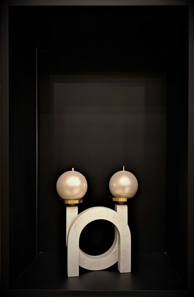  Mermer Mumluk|16.5x19Cm