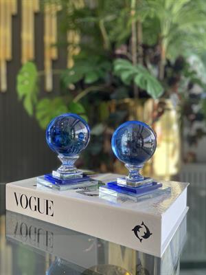 2Lİ CAM KÜRE – MAVİ