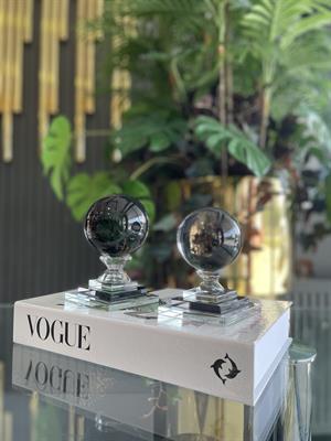 2Lİ CAM KÜRE – SİYAH