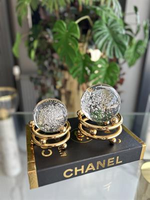 2Lİ NOKTALI METAL KÜRE - GOLD