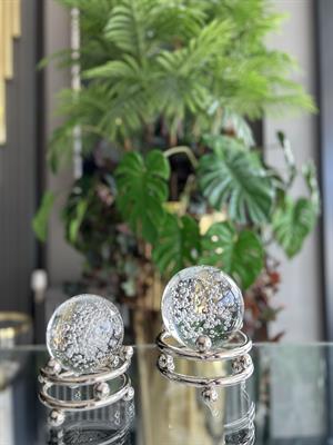 2Lİ NOKTALI METAL KÜRE - KROM