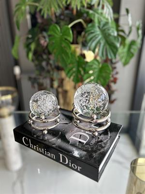 2Lİ NOKTALI METAL KÜRE - KROM