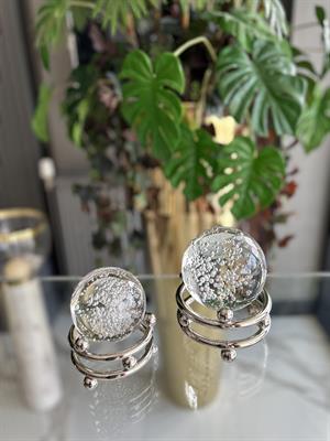 2Lİ NOKTALI METAL KÜRE - KROM