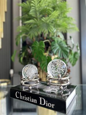 2Lİ NOKTALI METAL KÜRE - KROM