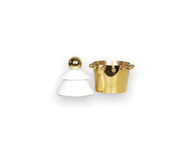 Dekoratif Mermer Kapaklı Obje |16Cm