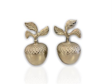 Gümüş Kapaklı Elma Dekoru|17x9Cm 