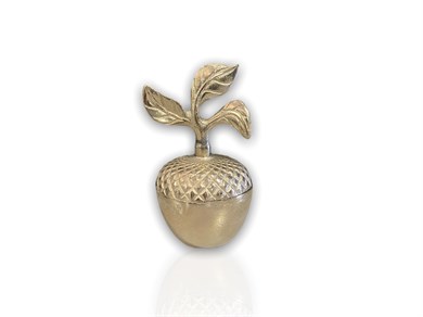 Gümüş Kapaklı Elma Dekoru|17x9Cm 