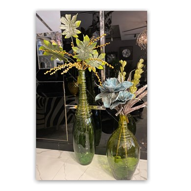 Yeşil Vazo Küçük Boy|62x29Cm