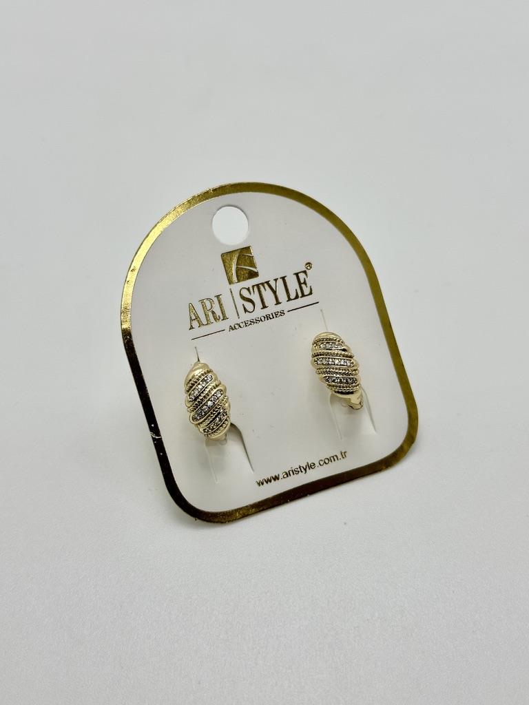 14K Altın Kaplama Taşı KüpeBZ0994