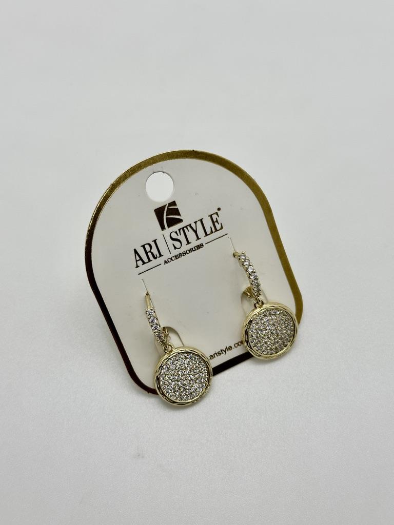 14K Altın Kaplama Taşlı Küpe BZ0194