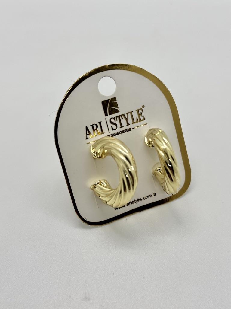 14K Altın Kaplama Taşlı Küpe BZ0275