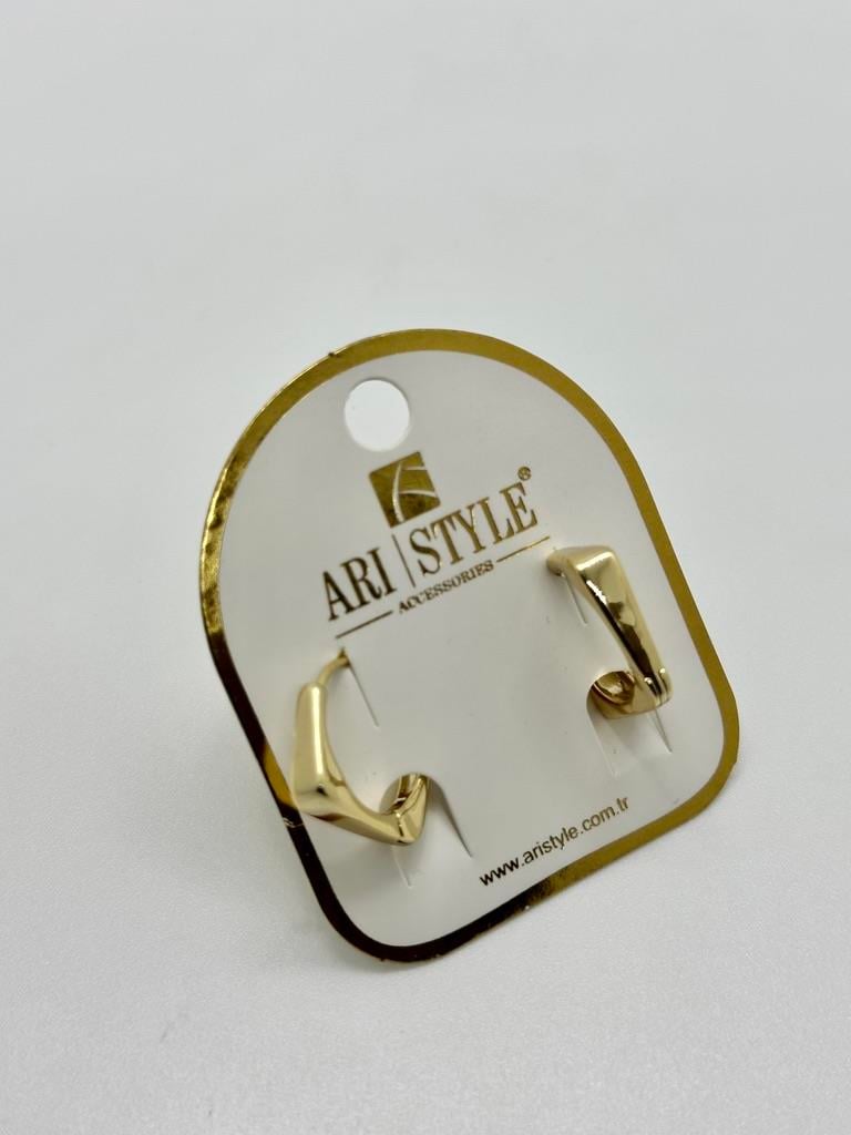 14K Altın Kaplama Taşlı Küpe BZ0289