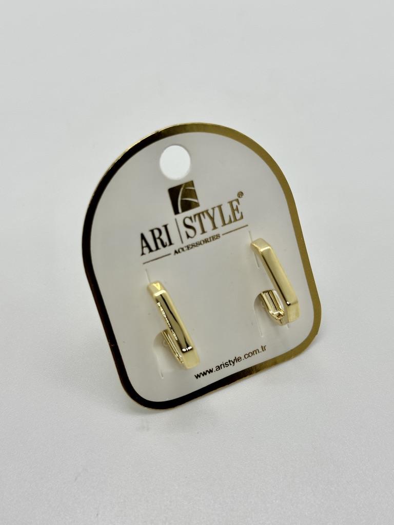 14K Altın Kaplama Taşlı Küpe BZ0291