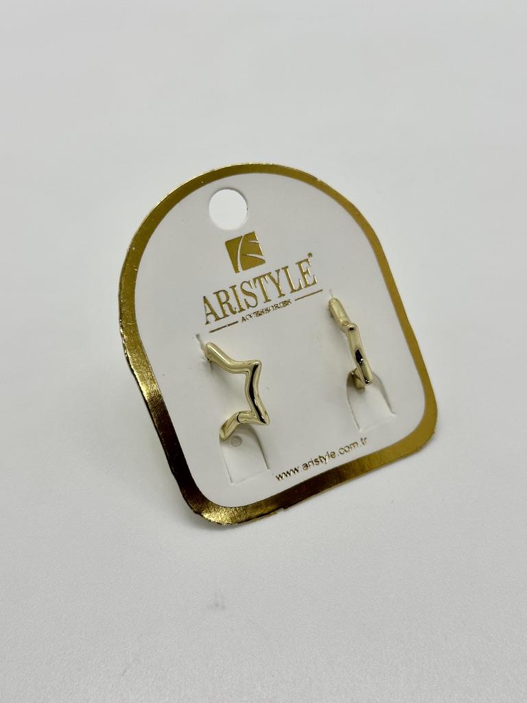 14K Altın Kaplama Taşlı Küpe BZ0293