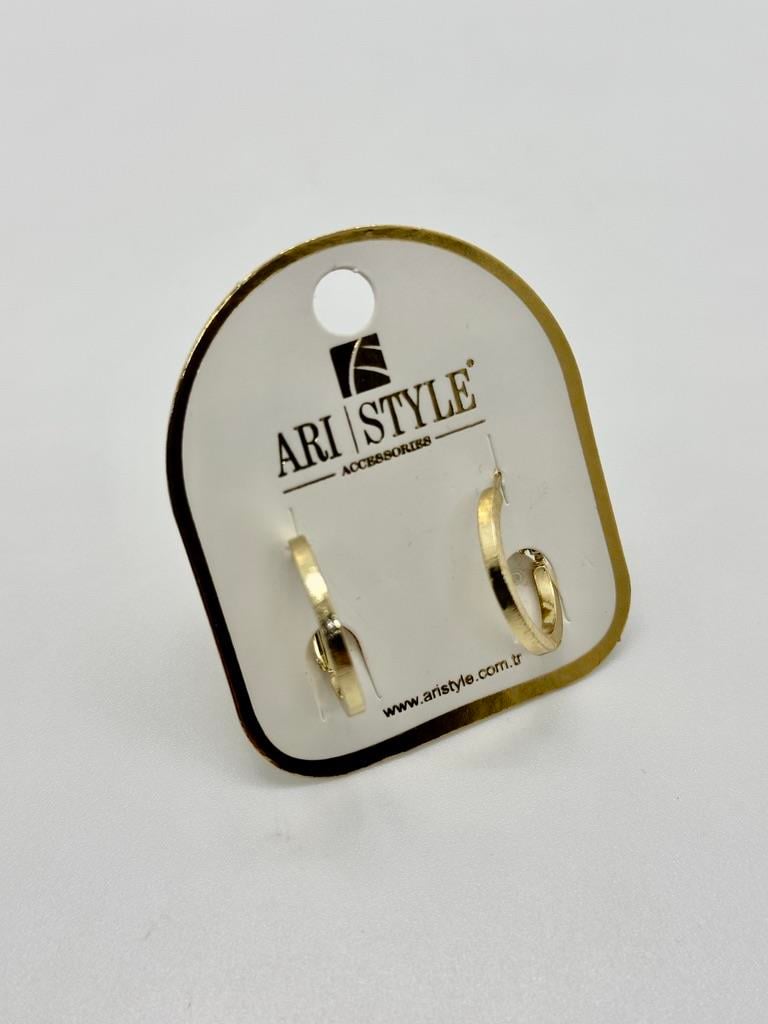 14K Altın Kaplama Taşlı Küpe BZ0301