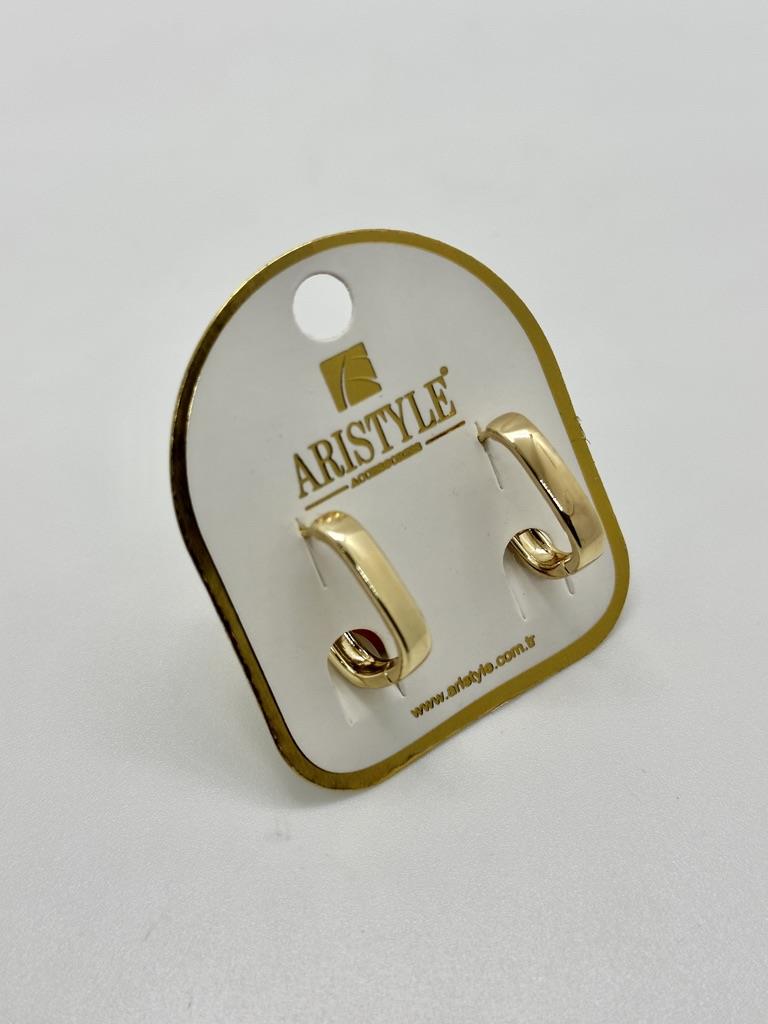 14K Altın Kaplama Taşlı Küpe BZ0308