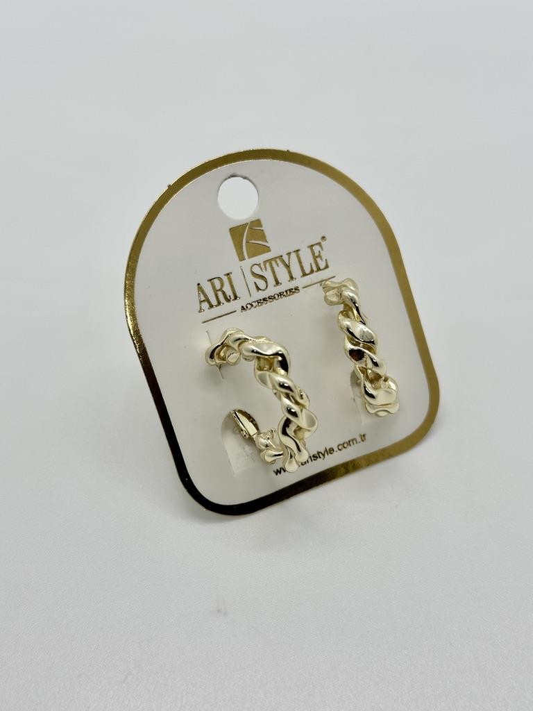 14K Altın Kaplama Taşlı Küpe BZ0345