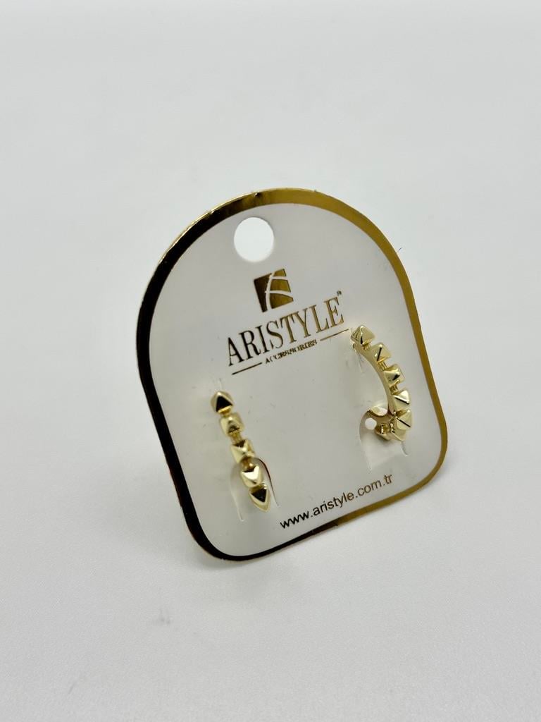 14K Altın Kaplama Taşlı Küpe BZ0347